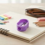 Apontador de Lápis Escolar Colorido Simples Infantil Para Estojo Escolar