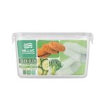Pote 4500ml Com Travas Tampa Hermética Transparente Retangular Alimentos