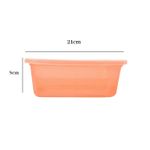 Pote Organizador 1,5L Laranja Para Alimentos Mantimentos Cozinha