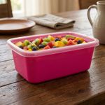 Pote Organizador 1,5L Rosa Para Alimentos Mantimentos Cozinha