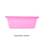 Pote Organizador 1,5L Rosa Para Alimentos Mantimentos Cozinha