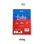 Papel Linho A4 Creme 180g 50 Folhas Para Convites Certificados e Diplomas