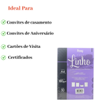 Papel Linho Vermelho A4 180g Com 50 Folhas Convite Cartão De Visita Artesanato