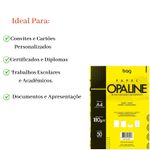 Papel Opaline A4 Branco 180g 50 Folhas Para Convites Cardápios e Artesanato