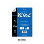 Papel Vergê A4 Creme 180g 50 Folhas Para Convites e Certificados