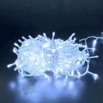 Pisca Pisca Led Para Decoração De Natal Branco Frio 4 Metros 127v 40 Lampadas De Fio Transparente