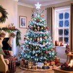 Pisca Pisca Led Para Decoração De Natal Branco Frio 4 Metros 127v 40 Lampadas De Fio Transparente