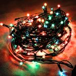 Pisca Pisca Led Para Decoração De Natal Colorido 9 Metros 127v 100 Lampadas De Fio Verde
