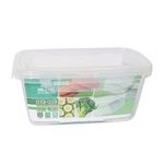 Pote Hermético 1L com Travas Laterais Transparente BPA Free Para Alimentos
