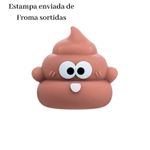 Apontador de Lápis Cocô Poop Emborrachado Divertido Escolar Infantil Sortido