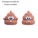 Apontador de Lápis Cocô Poop Emborrachado Divertido Escolar Infantil Sortido