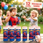 Kit 12 Bolhas de Sabão Infantil Brinquedo Para Festa e Lembrancinha
