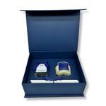 Caixa de Presente vela & aromatizador Azul - 2 itens 