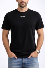 Camiseta Algodão Pima Preto By Caca Zambardino Logo Centro 