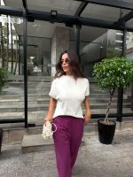 Blusa Modal Torino Azul  Off White LOGO NOVO