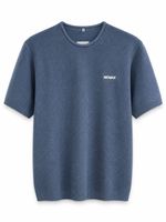 Camiseta La Plata  Tricot  Masculina Azul  LOGO NOVO 