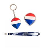 Kit corretor Pin Adesivado/Médio imã cordão Navy Blue 20MM LOGO NOVO - 3 itens