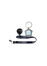 Kit corretor Pin Tradicional/M imã Prata cordão Navy Blue 20MM - 3 itens