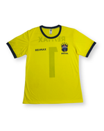Camiseta Brasil Personalizada RE/MAX Amarela Feminino 