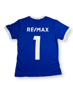 Camiseta Brasil Personalizada RE/MAX Azul Marinho Feminino 