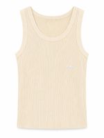 Blusa Regata Marrocos Tricot Feminina Areia  (Tamanho único)