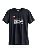 Camiseta Nunca Foi Sorte (Frase) REMAX Preta Unisex LOGO NOVO