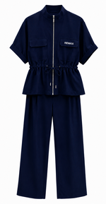 Conjunto Roma Feminino Azul Marinho LOGO NOVO
