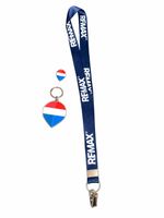 Kit corretor Pin Esmaltado/Médio Imã cordão Navy Blue 20MM LOGO NOVO- 3 itens