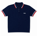 Polo Tulum Feminina Tricot Azul Marinho LOGO NOVO