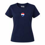 Camiseta Algodão Pima Azul Marinho Balão Signed by Rute Vieira