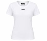 Camiseta Algodão Pima Branca Logo Preto Signed by Rute Vieira