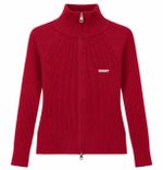 Casaco Manchester Bordô Feminino Tricot Ziper