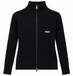 Casaco Manchester Preto Feminino Tricot Ziper