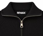 Casaco Manchester Preto Feminino Tricot Ziper