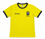 Camiseta Brasil Personalizada RE/MAX Amarela Feminino 