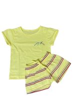 BLUSA DE MANGA CURTA E SHORT INFANTIL
