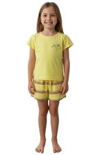 BLUSA DE MANGA CURTA E SHORT INFANTIL