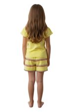 BLUSA DE MANGA CURTA E SHORT INFANTIL