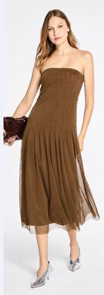 Vestido Lafort Midi Ginger Tela Block