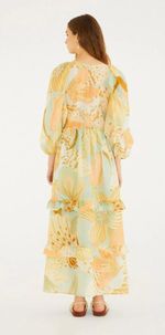 356294 FARM VESTIDO MANGAS FLORIE