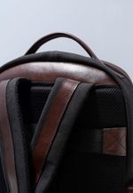 Mochila Lona e Couro M135