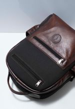 Mochila Lona e Couro M135