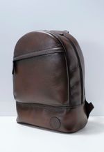 Mochila de Couro Round M-115 Cabernet Conhaque