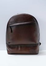Mochila de Couro Round M-115 Cabernet Conhaque