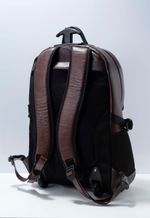 Mochila de Couro com Rodinhas M-134 Cabernet Conhaque
