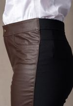Calça Couro Feminina Marrom