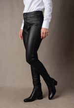 Calça Couro Feminina Pelica LC72 Preto