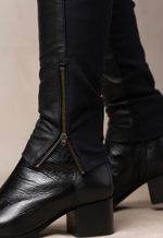 Calça Couro Feminina Pelica LC72 Preto