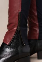 Calça de Couro Pelica LC72 Marsala