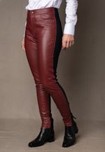 Calça de Couro Pelica LC72 Marsala